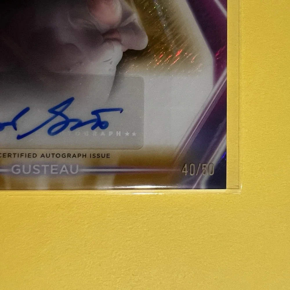 2026 Topps Disney Neon‎ Etch Auto Gold Shimmer #CNABG Brad Garrett Gusteau /50
